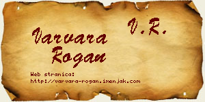 Varvara Rogan vizit kartica